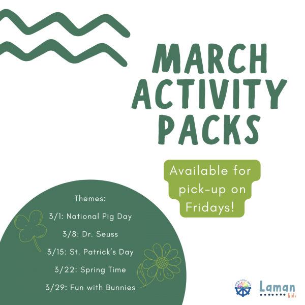 Image for event: March Activity Packs
