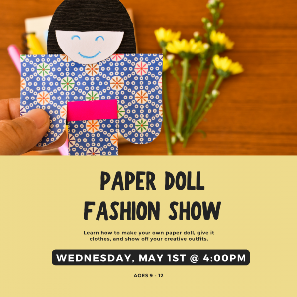 Image for event: Paper Doll Fashion Show